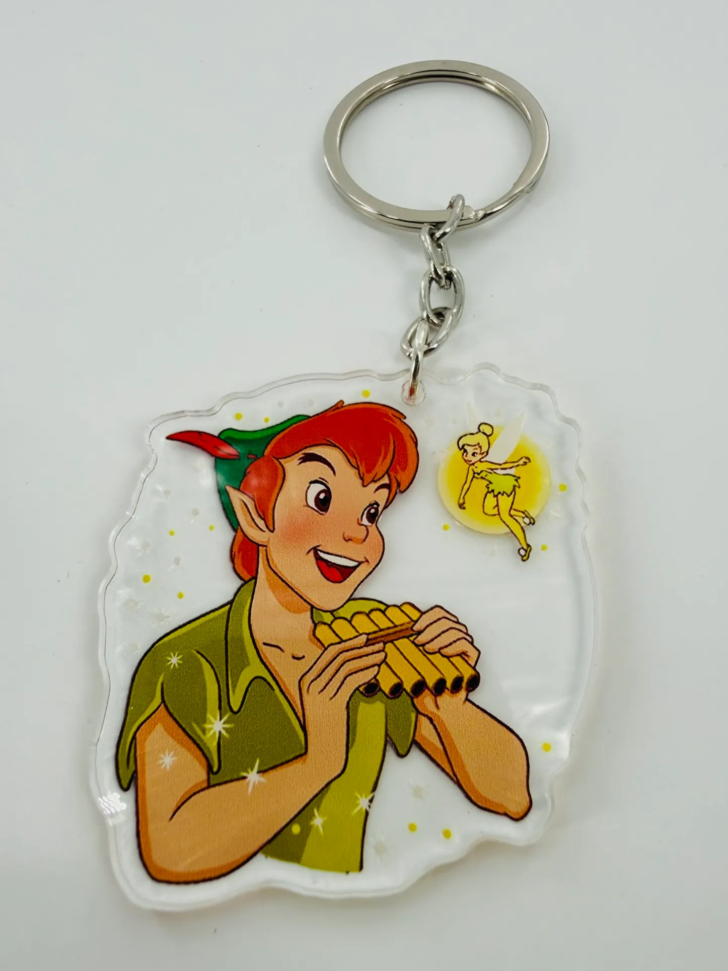 Peter Pan and Tinkerbell Keychain - CarlosGRomoDraw
