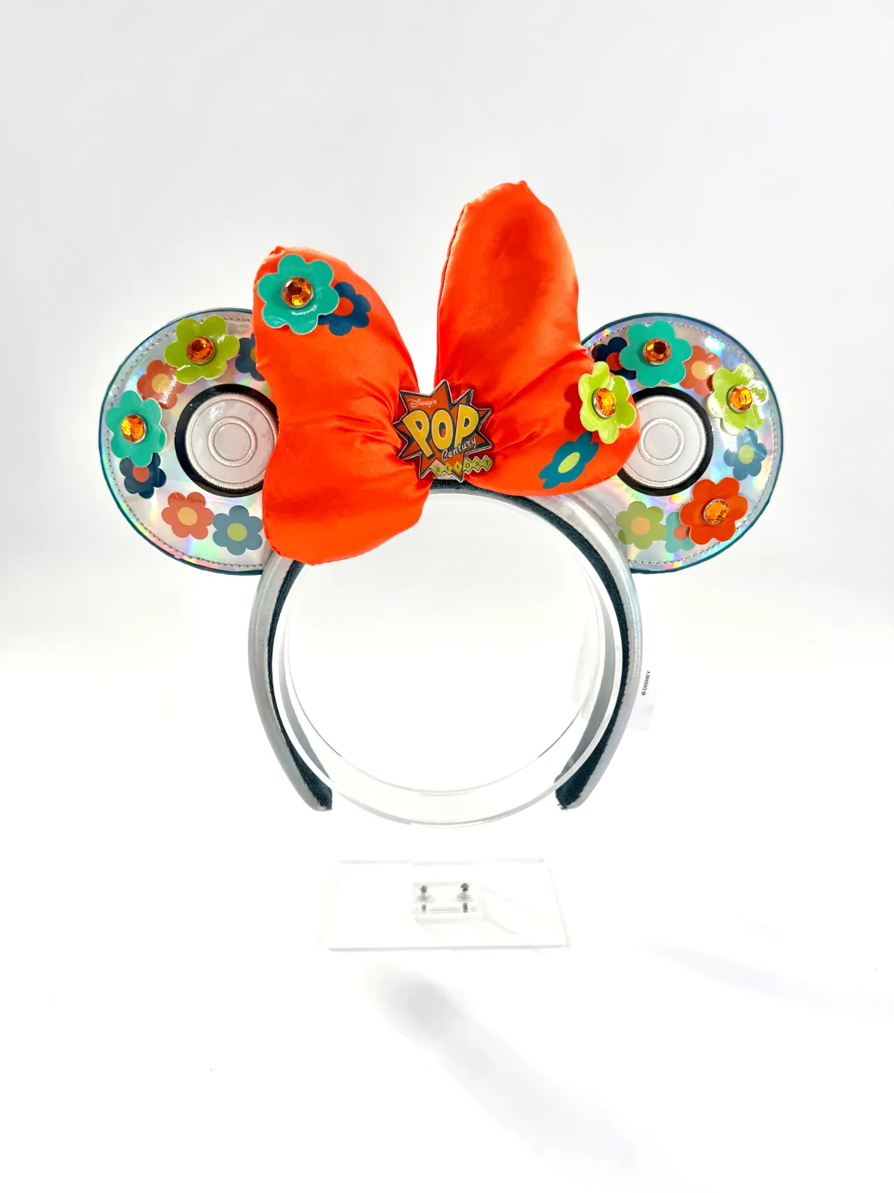 Pop Century Resort Minnie Mouse Sequin Record Ears Headband