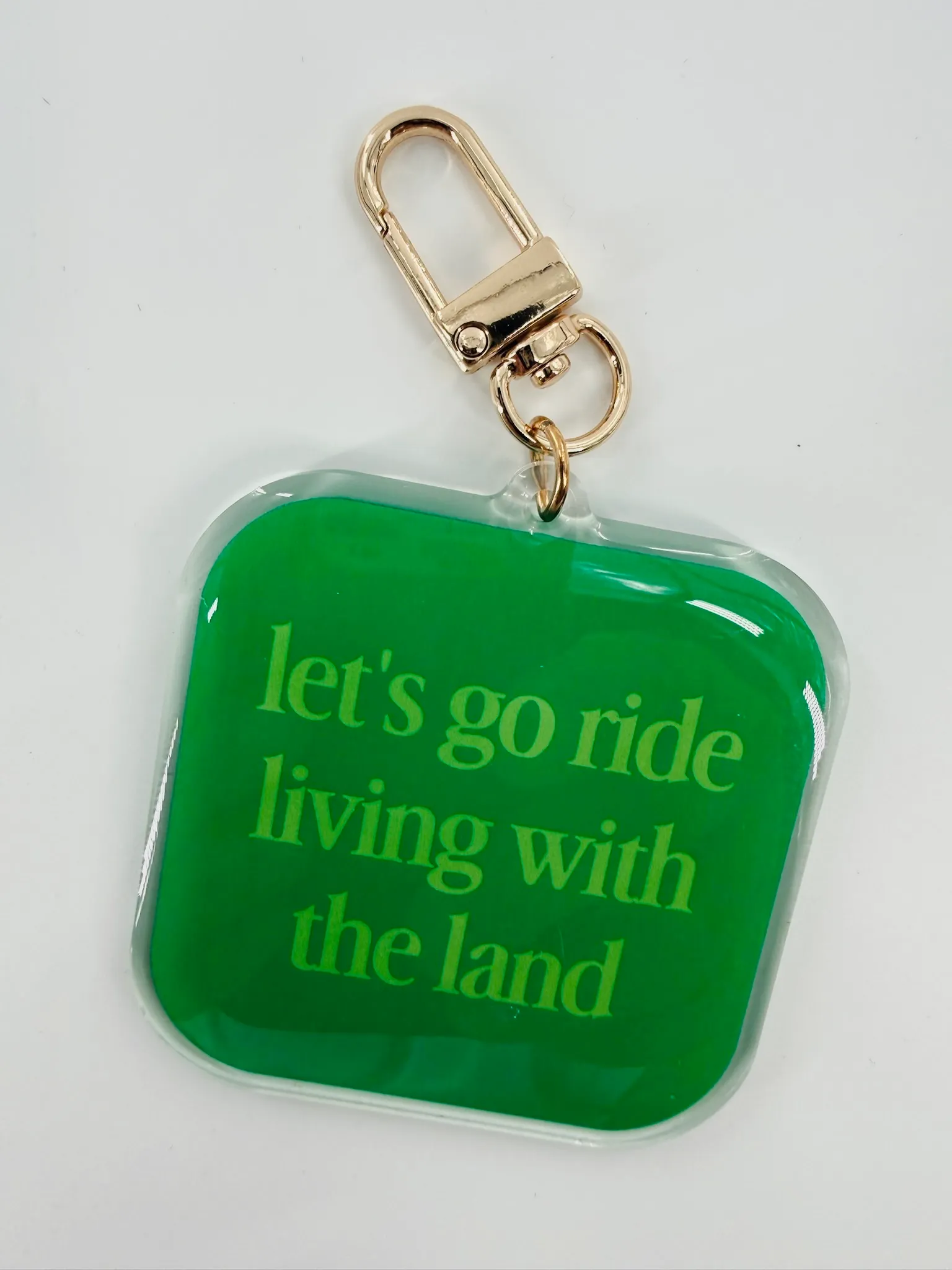 Let's Go Ride Living With The Land Bag Charm - Stay Magical Co.