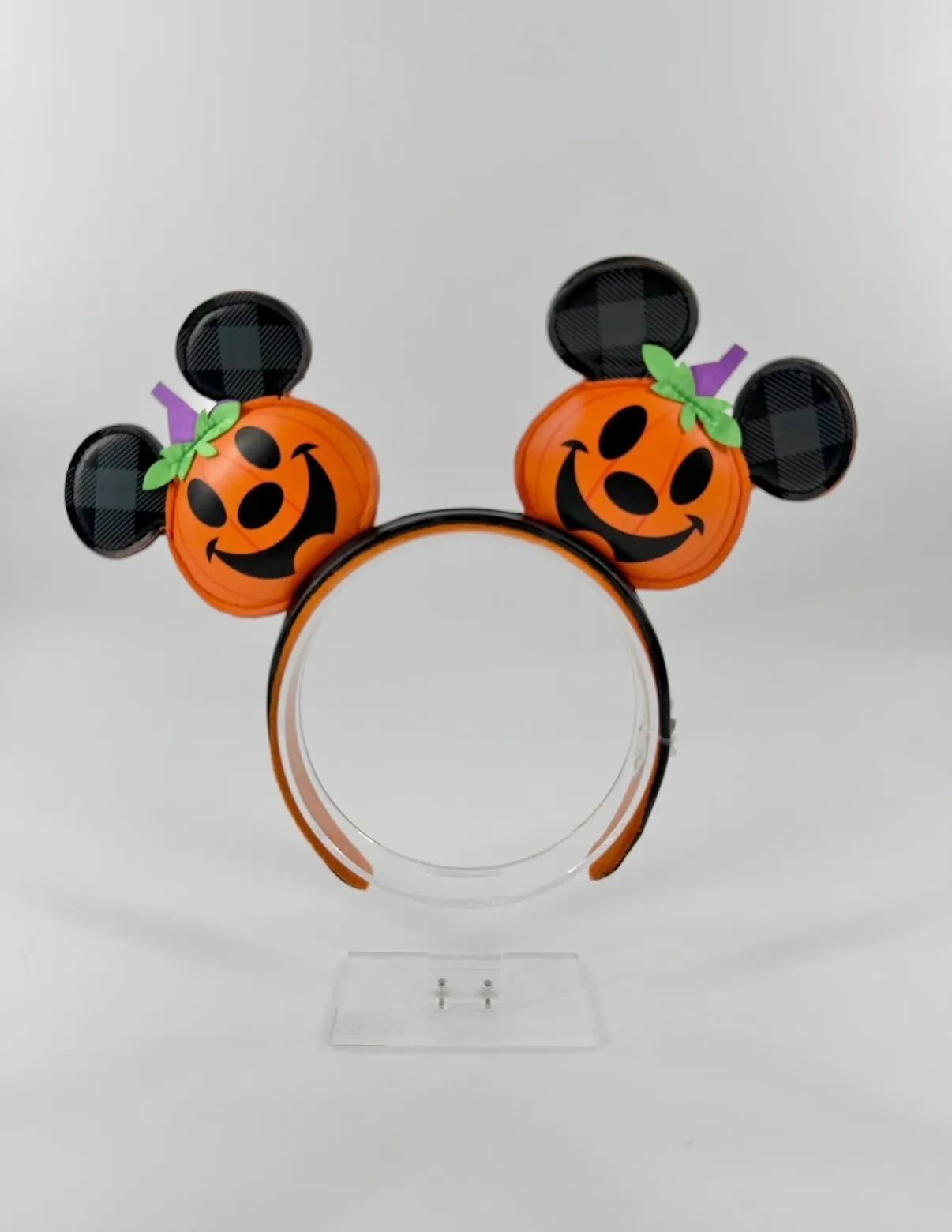Disney 2024 Mickey Pumpkin Jack-o'Lantern Ears Headband Halloween Parks Hat
