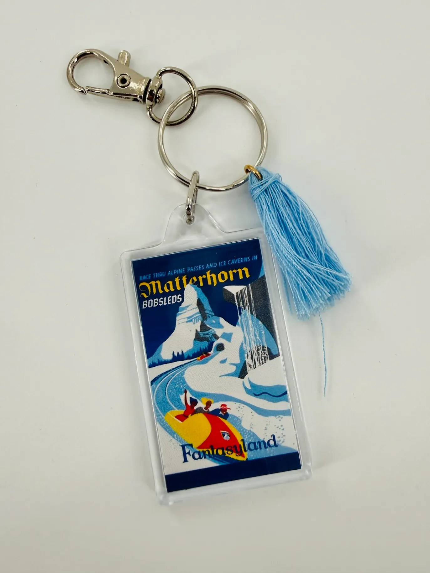 Matterhorn Disneyland Attraction Poster Keychain