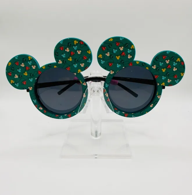 Mickey Green Christmas Sunglasses - Mommin with the Mouse