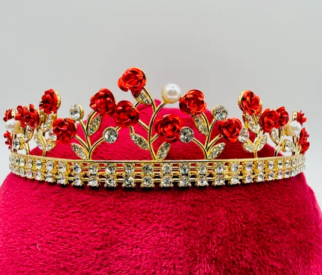 Red Rose Gold Crown
