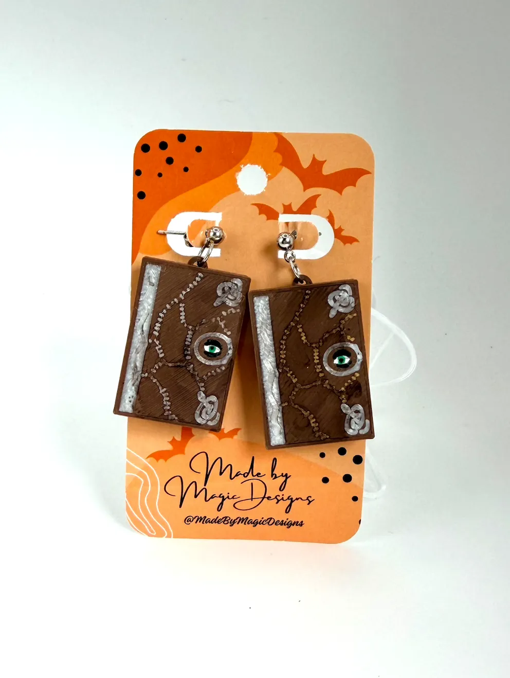 Hocus Pocus Book Earrings - Made by Magic Designs