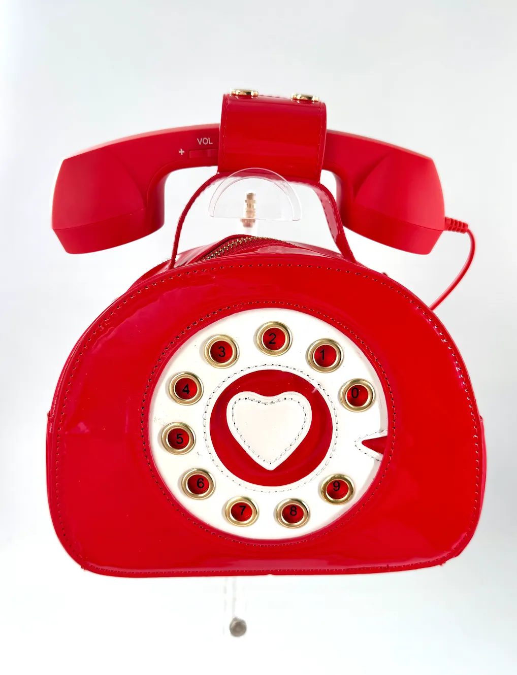 Red Telephone Shaped Purse