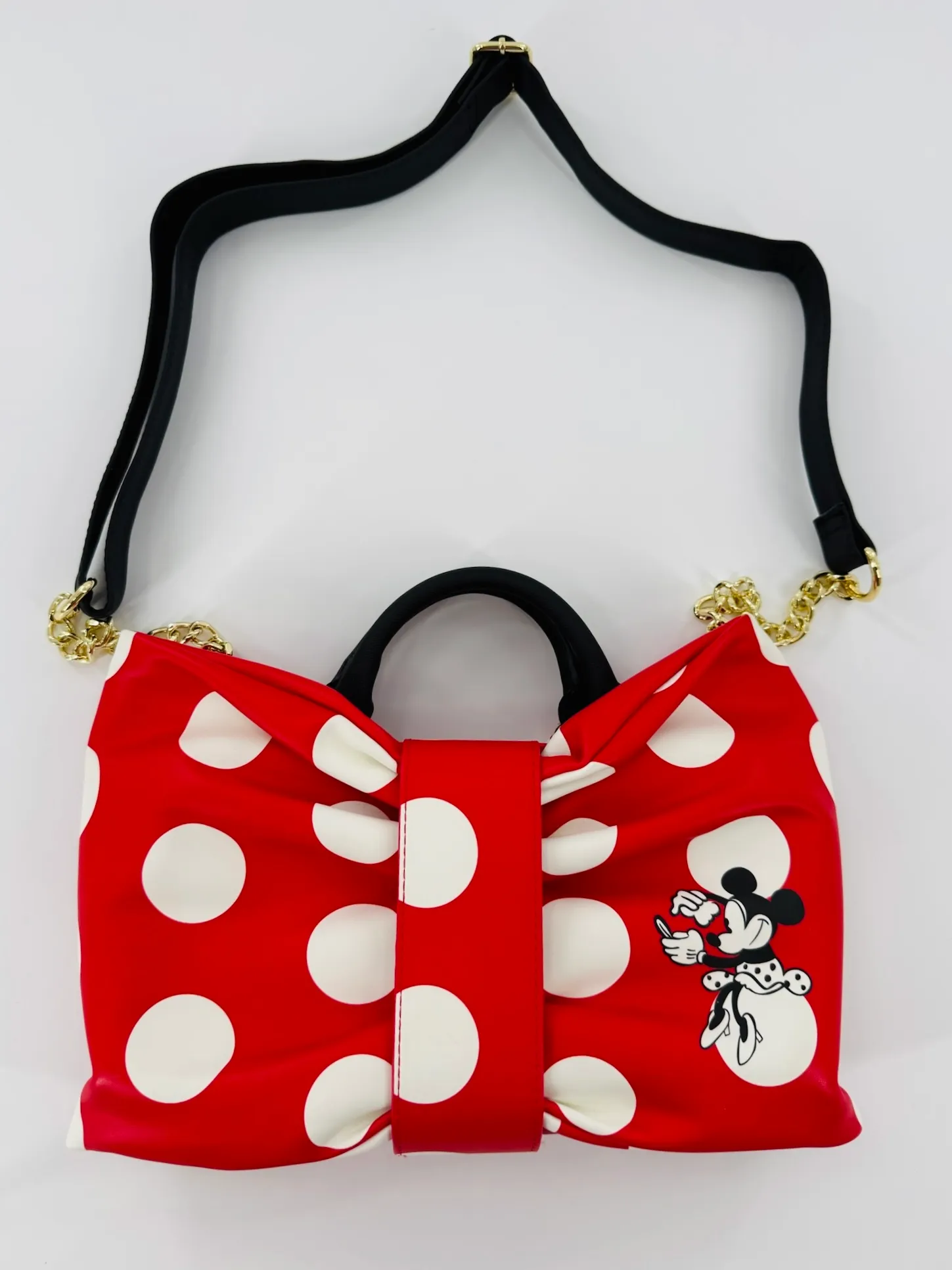 Loungefly Disney Minnie Mouse Bow Figural Crossbody Bag
