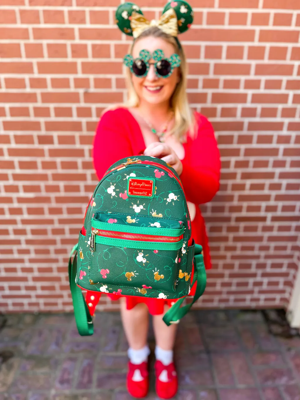 Green Holiday Lights Backpack - Loungefly