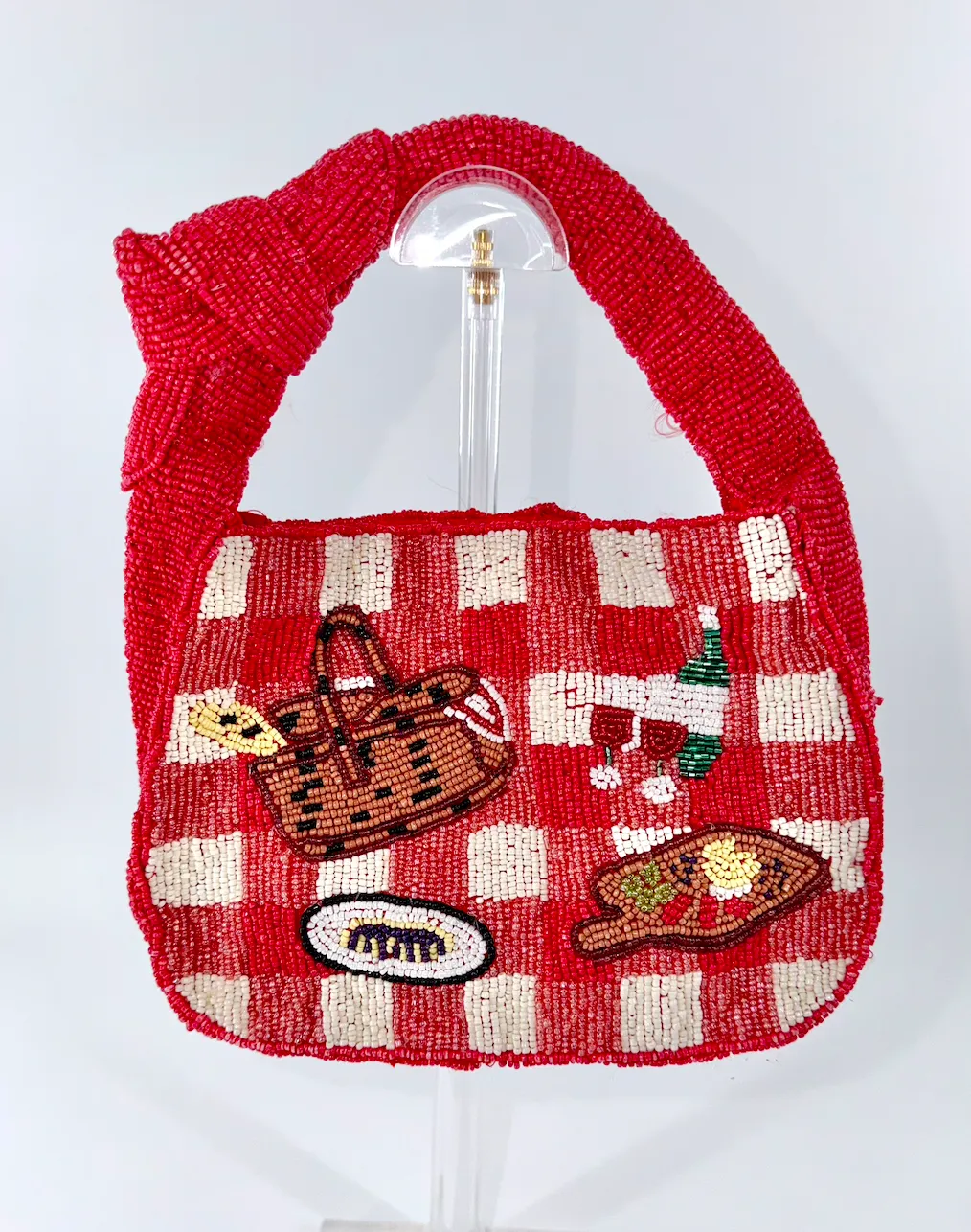 Beaded Picnic Handbag 