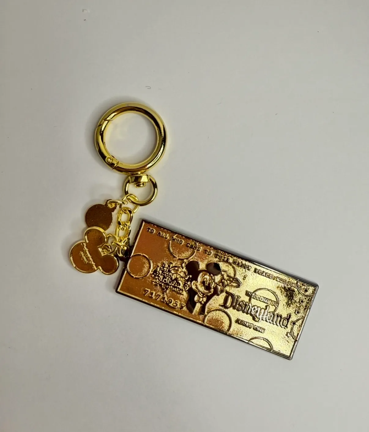 Aden + Louise Signature Metal Vintage Ticket Charm