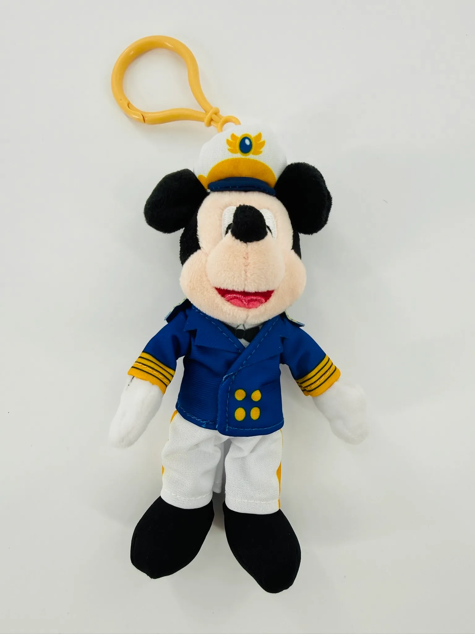Captain Mickey Plush Disney Cruise Line Keychain
