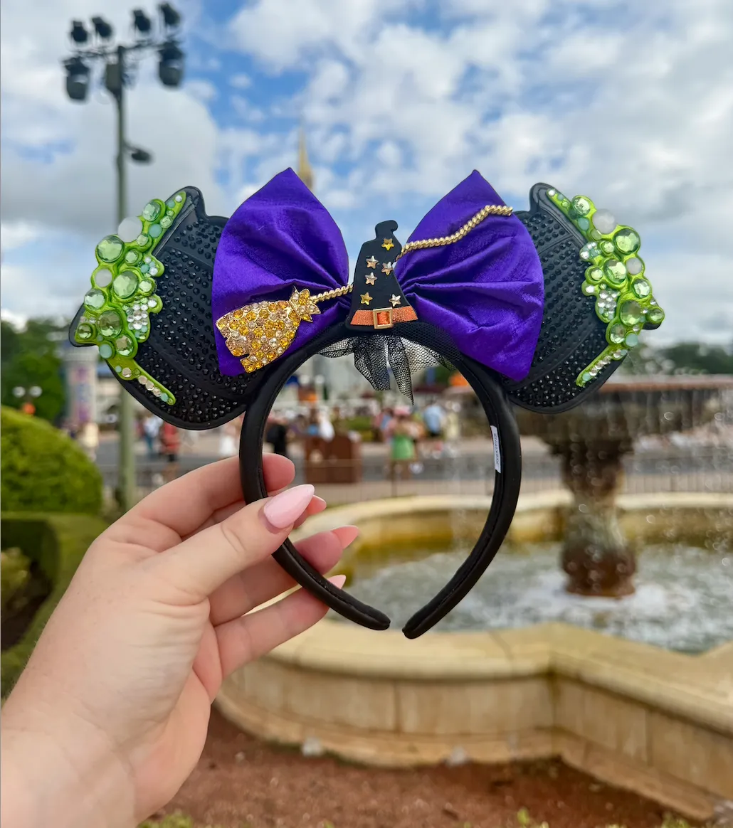 Minnie Mouse Witch Halloween Ears Headband - Baublebar