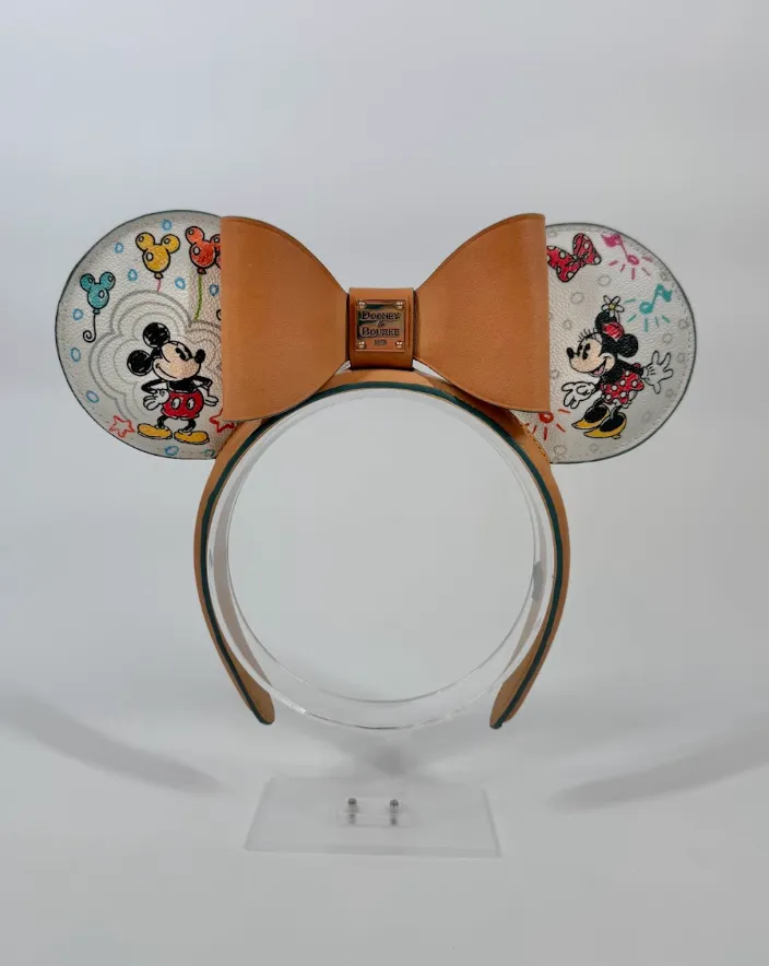 Mickey and Minnie Mouse Sketch Ears Headband by Dooney & Bourke