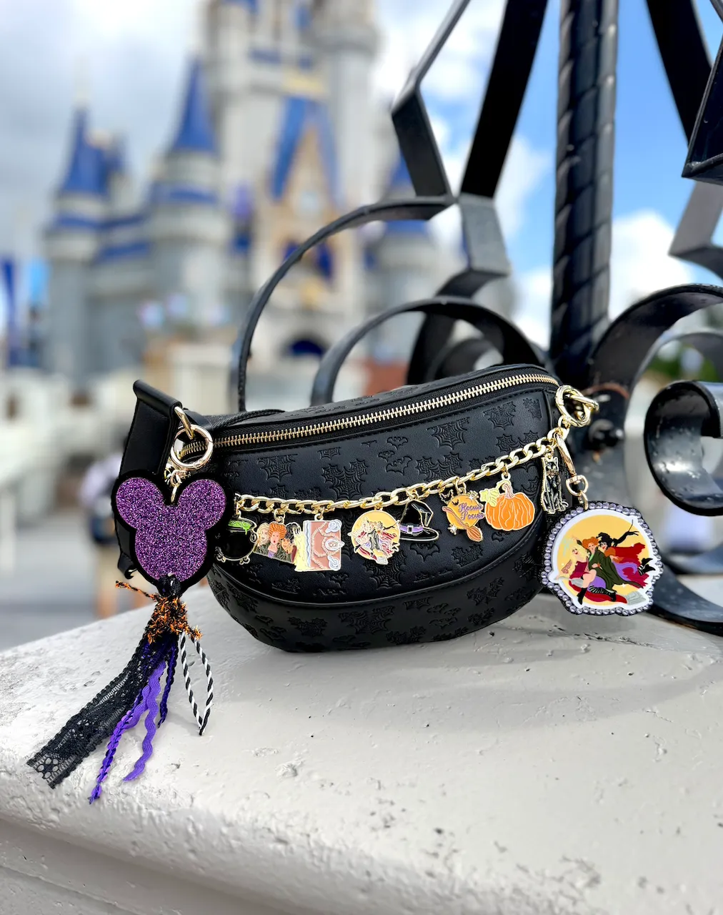 Hocus Pocus Sanderson Sisters Bag Charm - Hidden Mickey Treasures