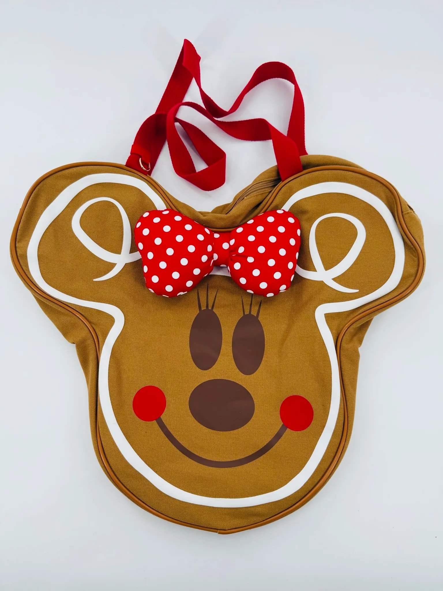 Minnie Mouse Gingerbread Big Face Canvas Tote