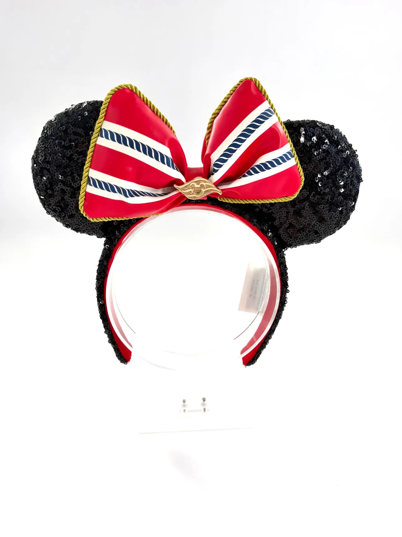Red & Black Minnie Mouse Sequin Ears Headband - Disney Cruise Line