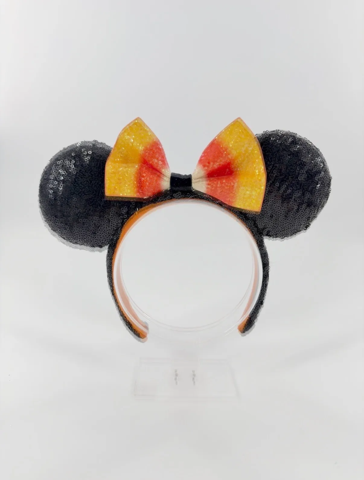Disney Parks Minnie Ears Halloween Candy Corn Bow Headband