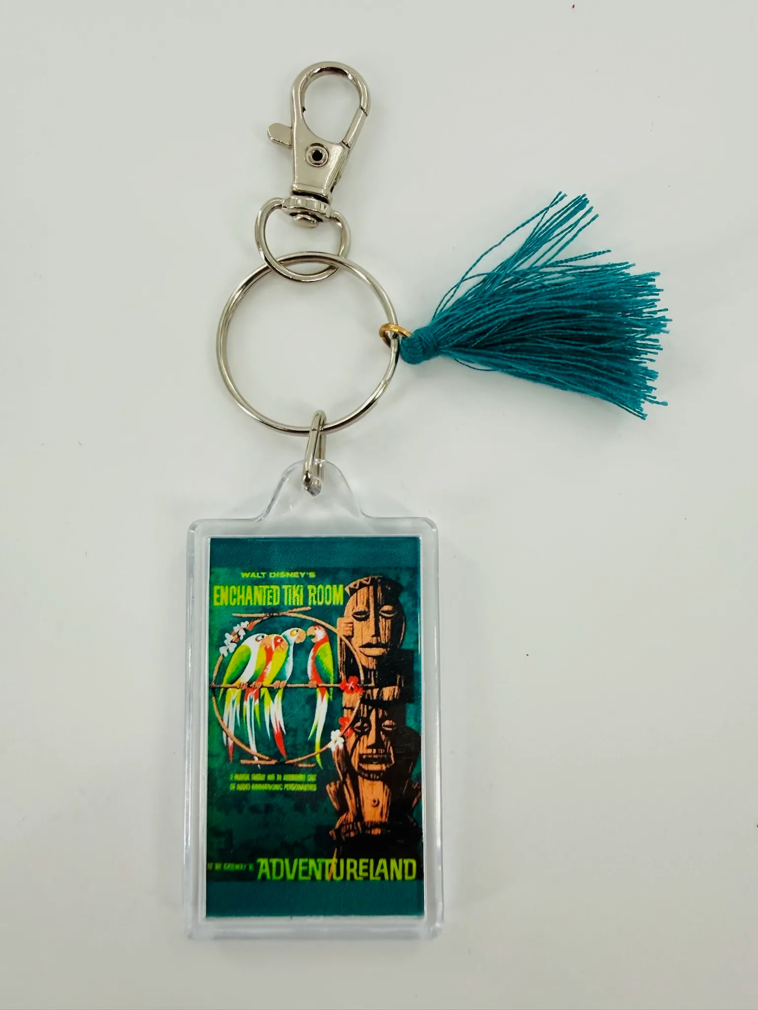 Enchanted Tiki Room Disneyland Attraction Poster Keychain