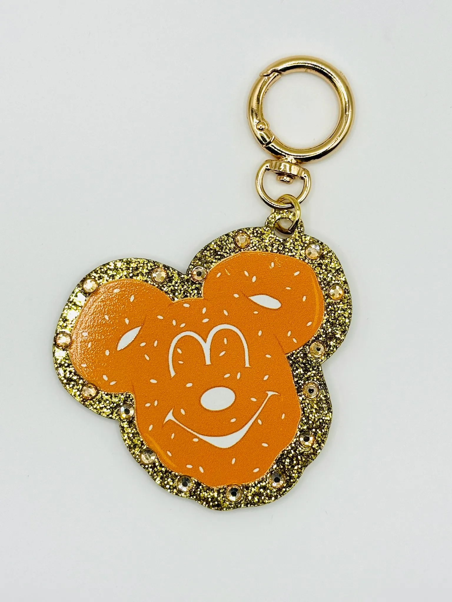 Mickey Pretzel Bling Bag Charm - Hidden Mickey Treasures