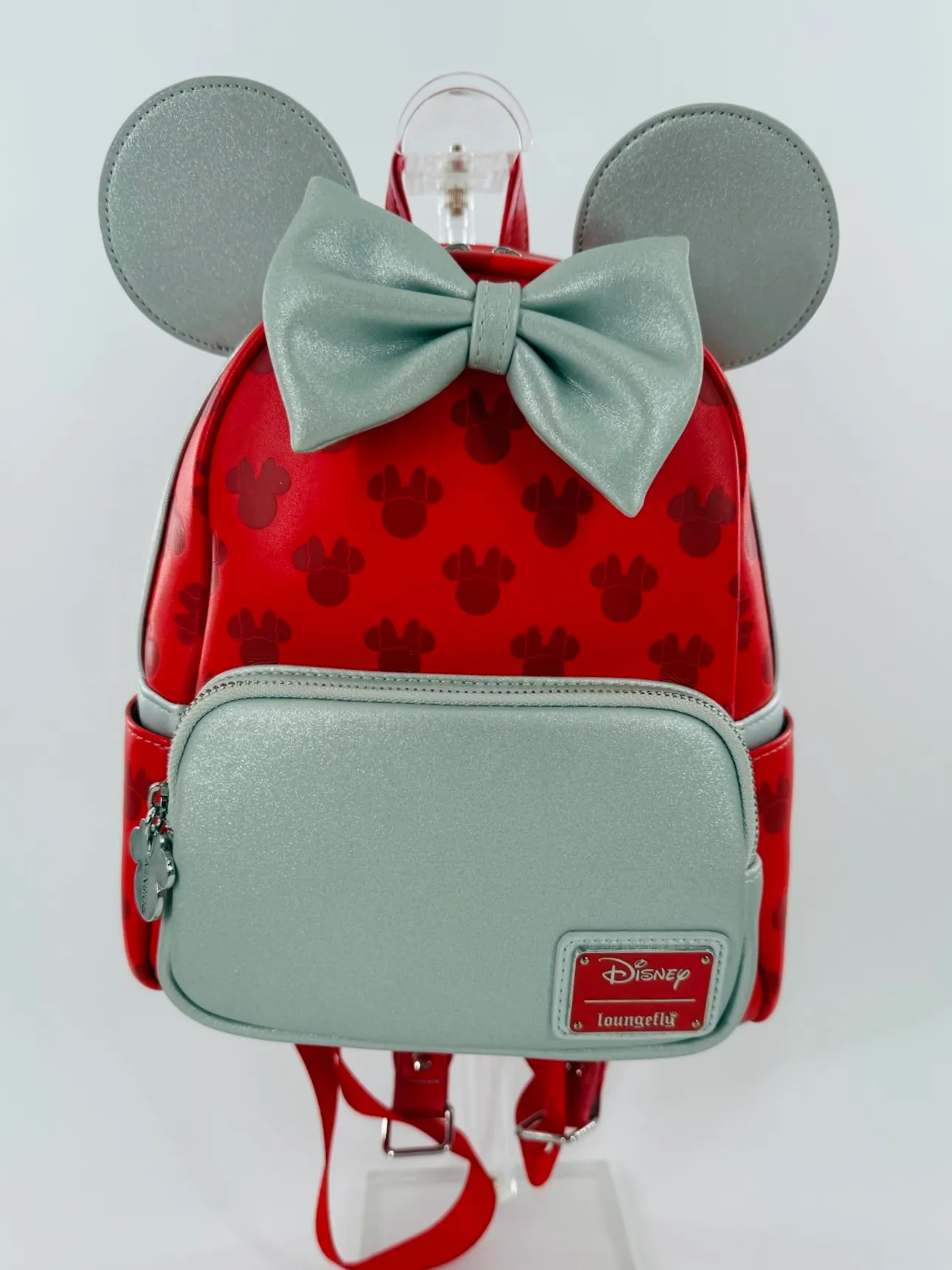 Disney Red and Silver Minnie Mouse Loungefly