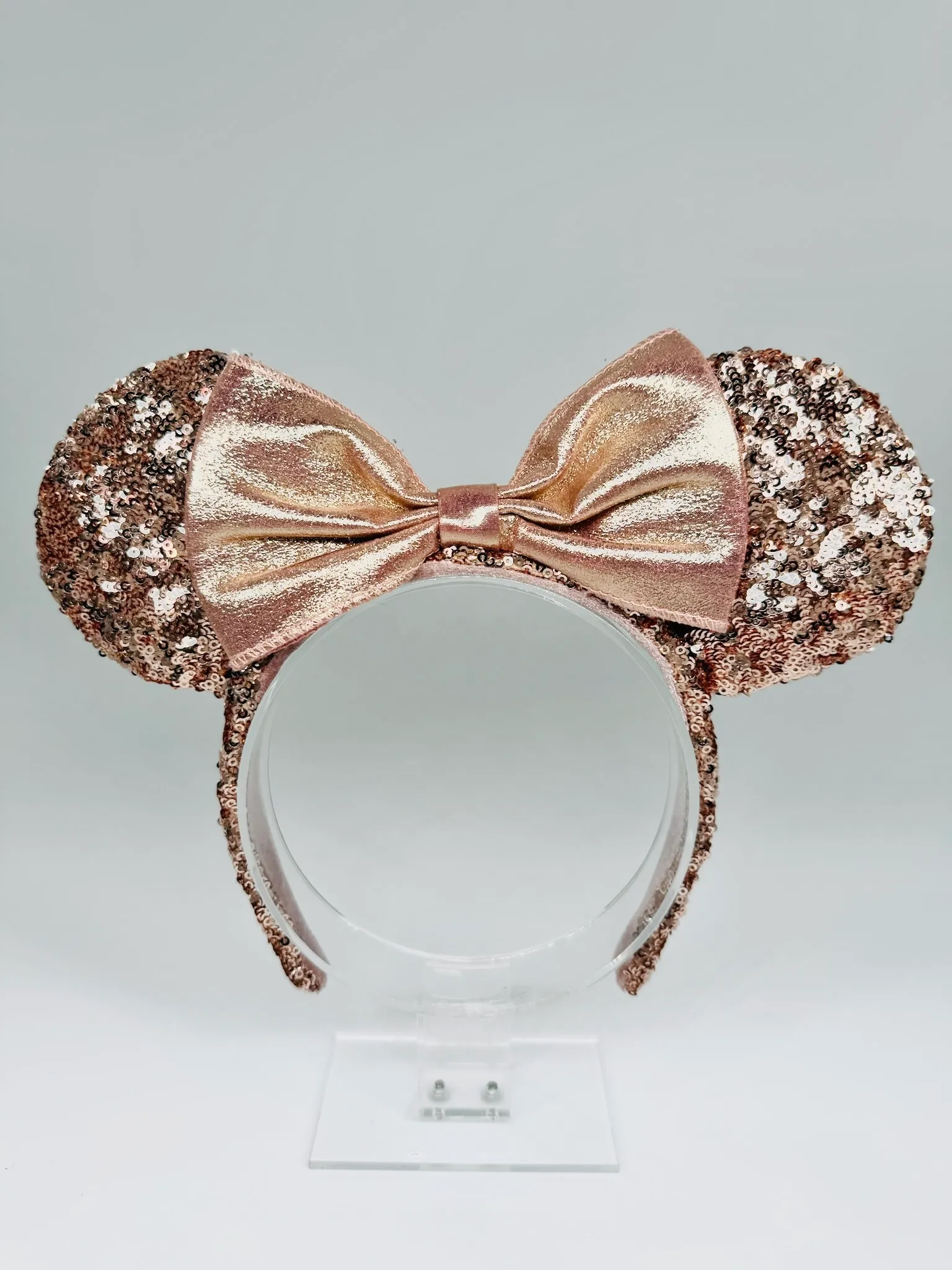  Rose Gold Sequined Ear Headband