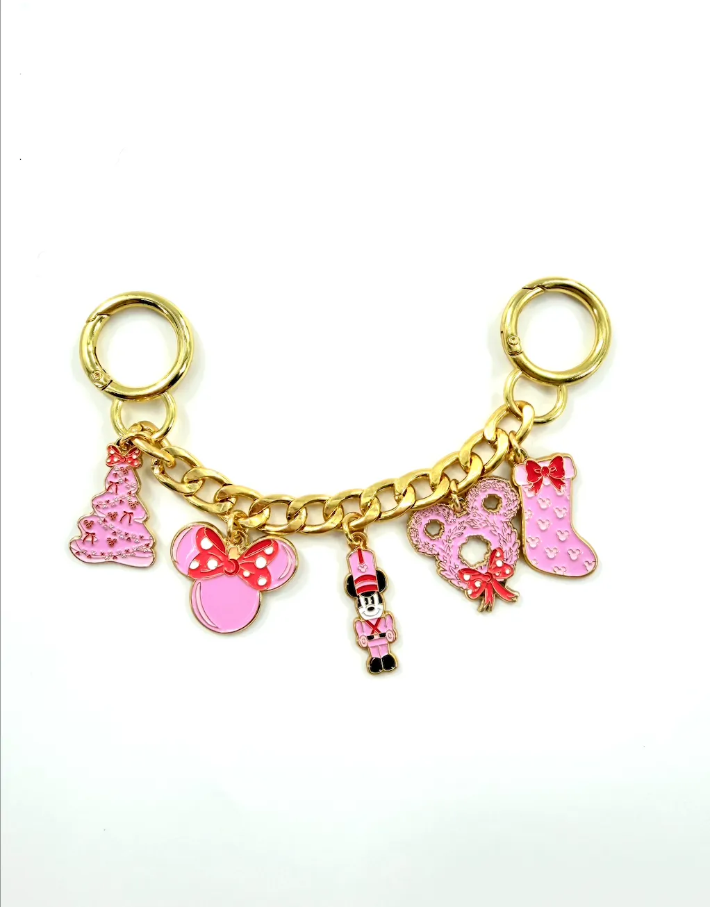 Pink Holiday Bag Chain (Mini) - Hidden Mickey Treasures