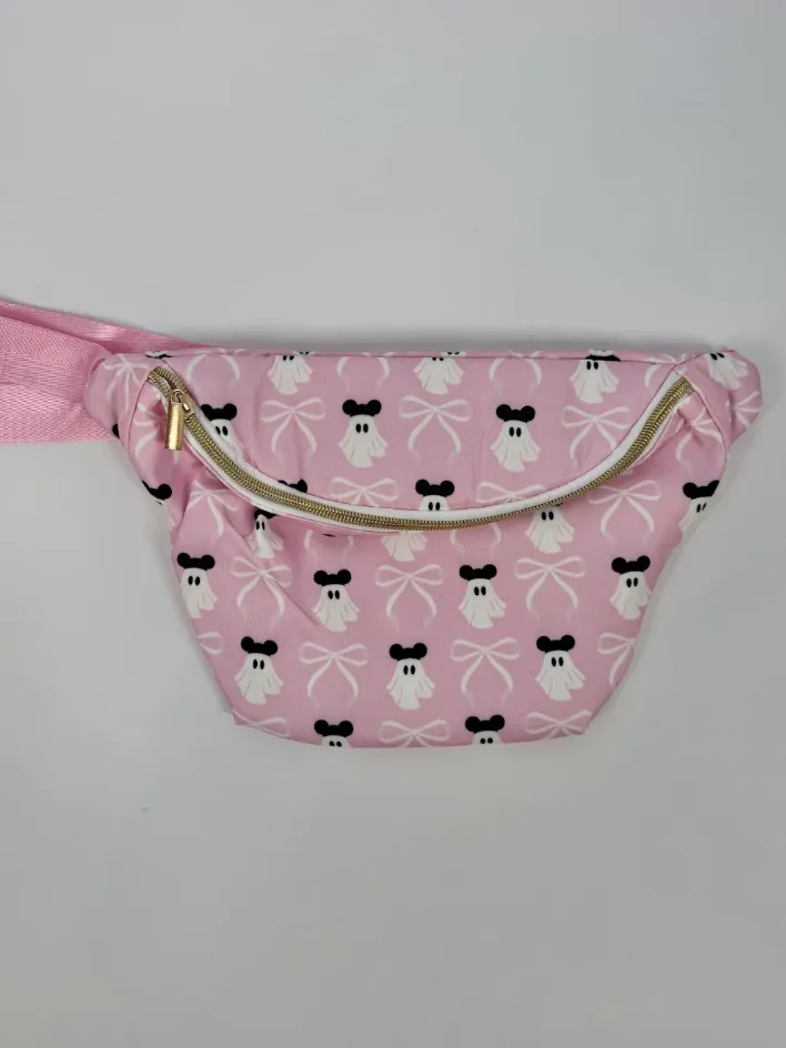 Spooky Cute Pink Ghost Halloween Fanny - 1953 Designs