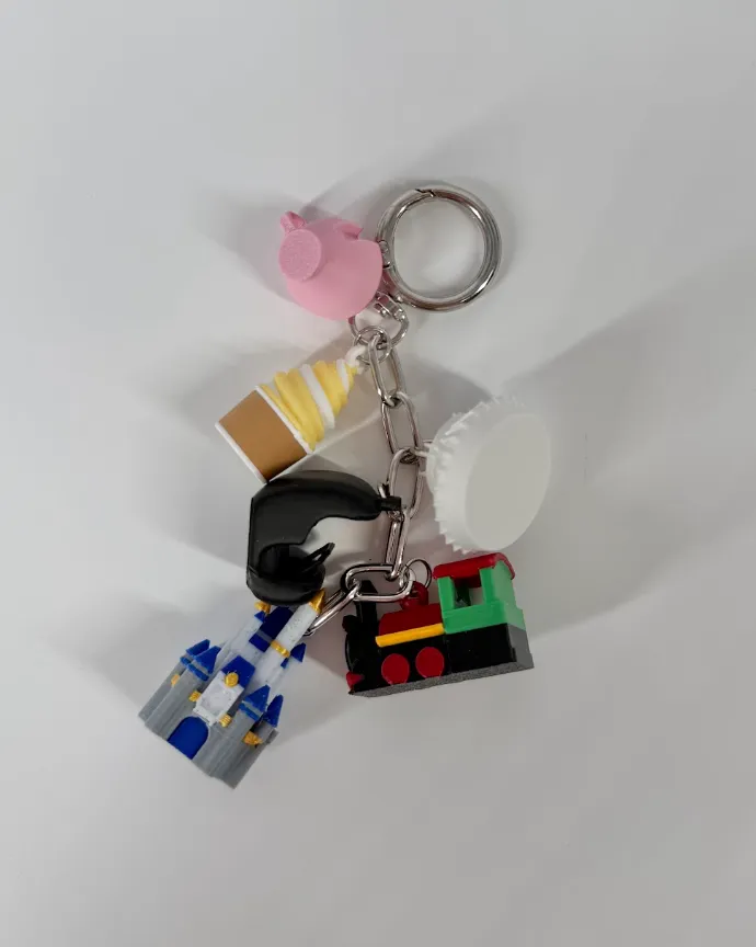 Magic Kingdom Icons Bag Charm - Made by Magic Designs