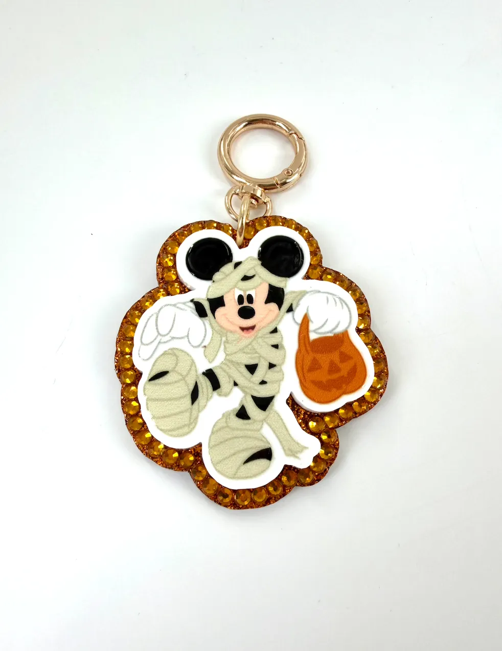 Mickey Mummy Halloween Crystal Bag Charm  - Aden & Louise