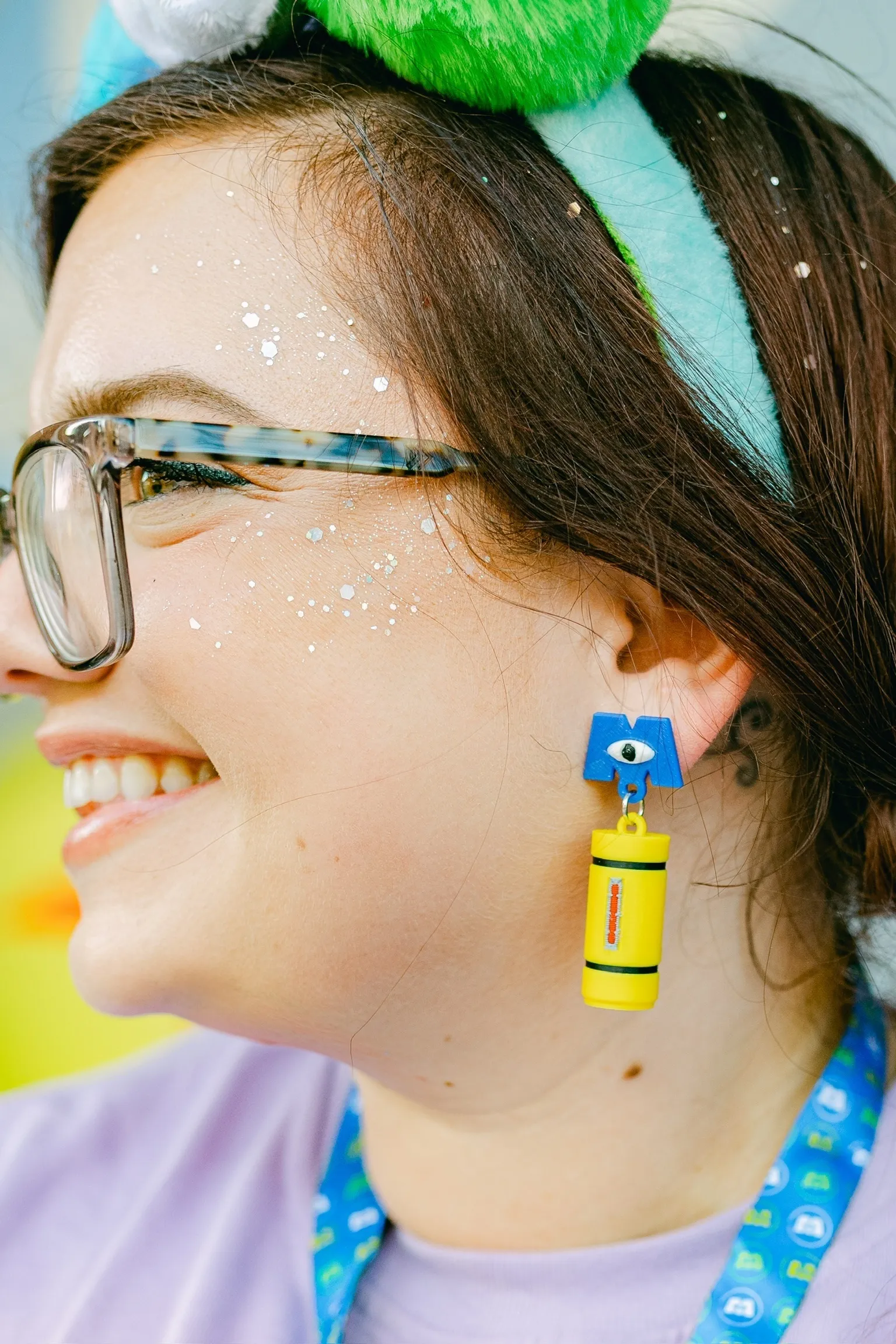 Monsters Inc Scream Canister Earrings - Made by Magic Designs
