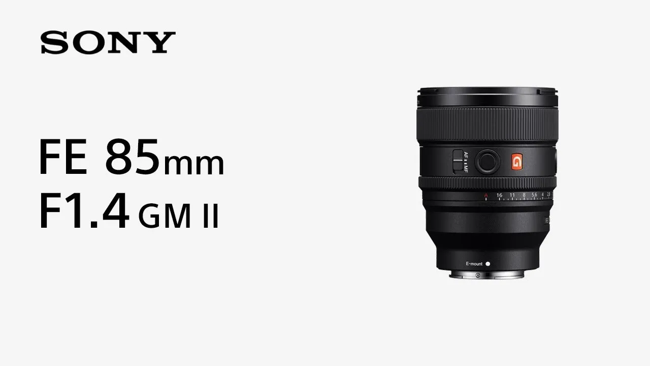 Sony 85mm f1.4 GM II FE-mount Lens