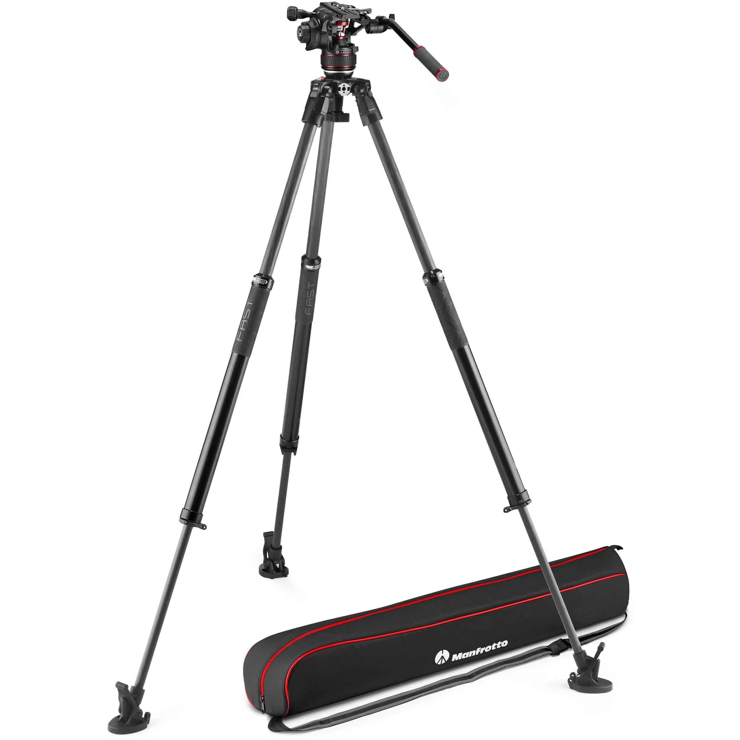 Manfrotto Video Tripod 635 Carbon Fiber w/ Nitrotech 608 Head
