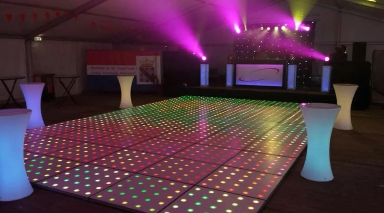 Verlichte led dansvloer per m2