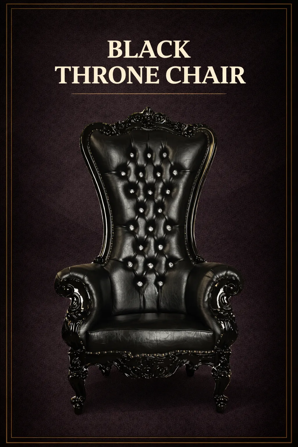Black Throne Chair
