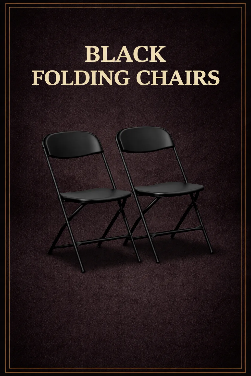 Black Folding Chair