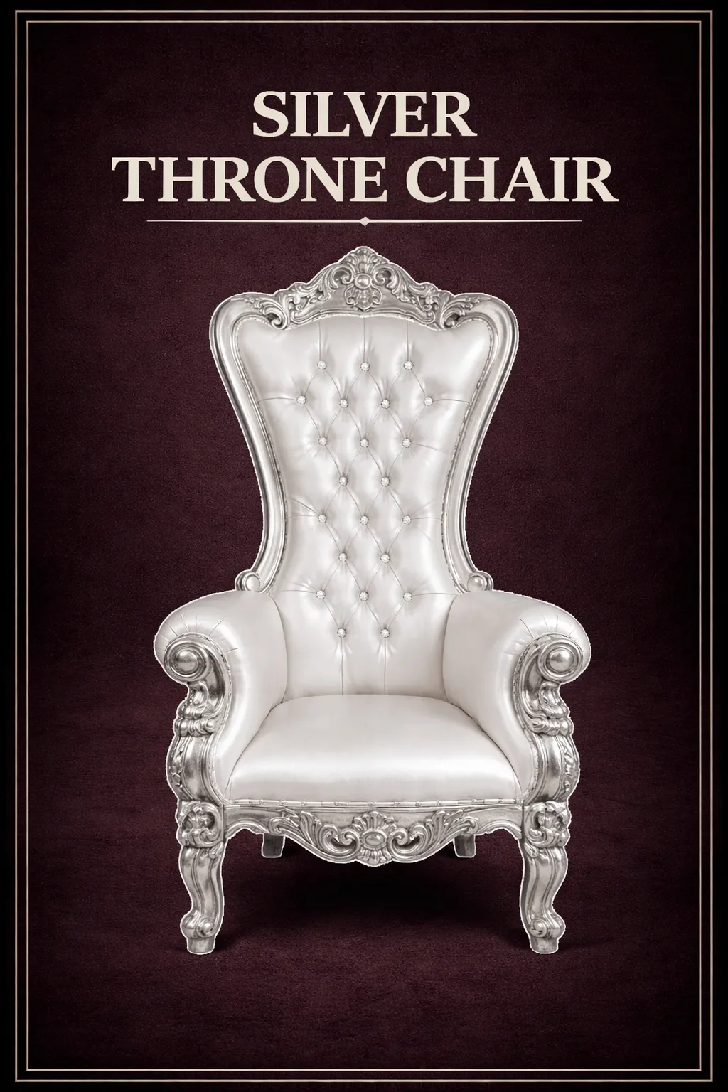 Silver Throne Chair