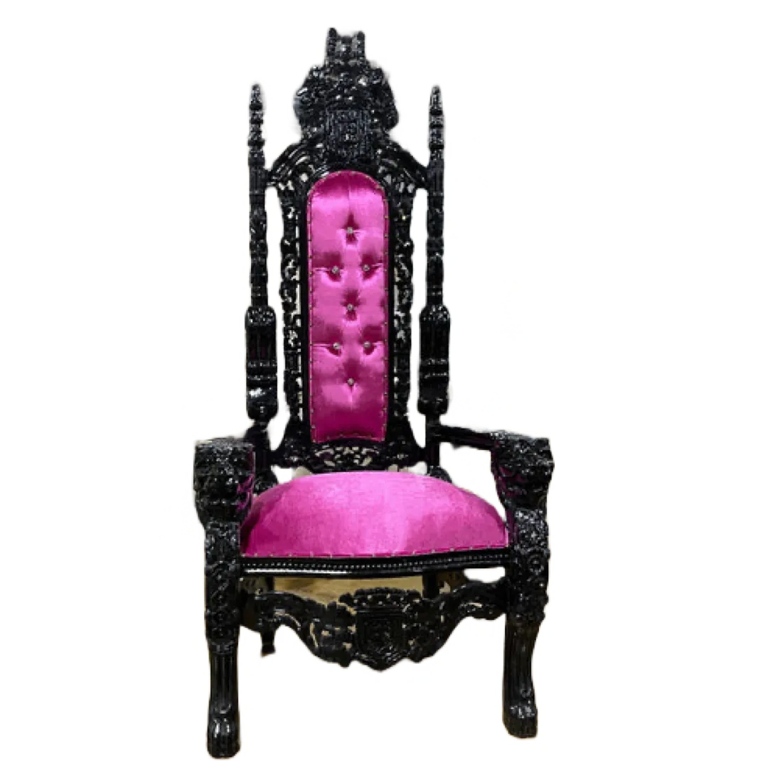 Pink & Black Throne Chair