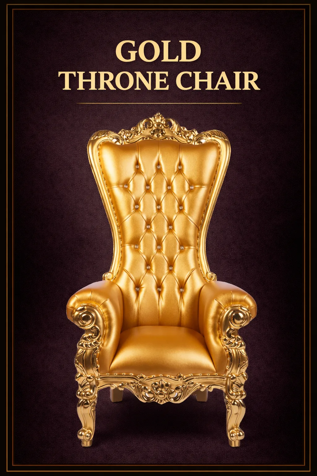 Gold Throne Chair