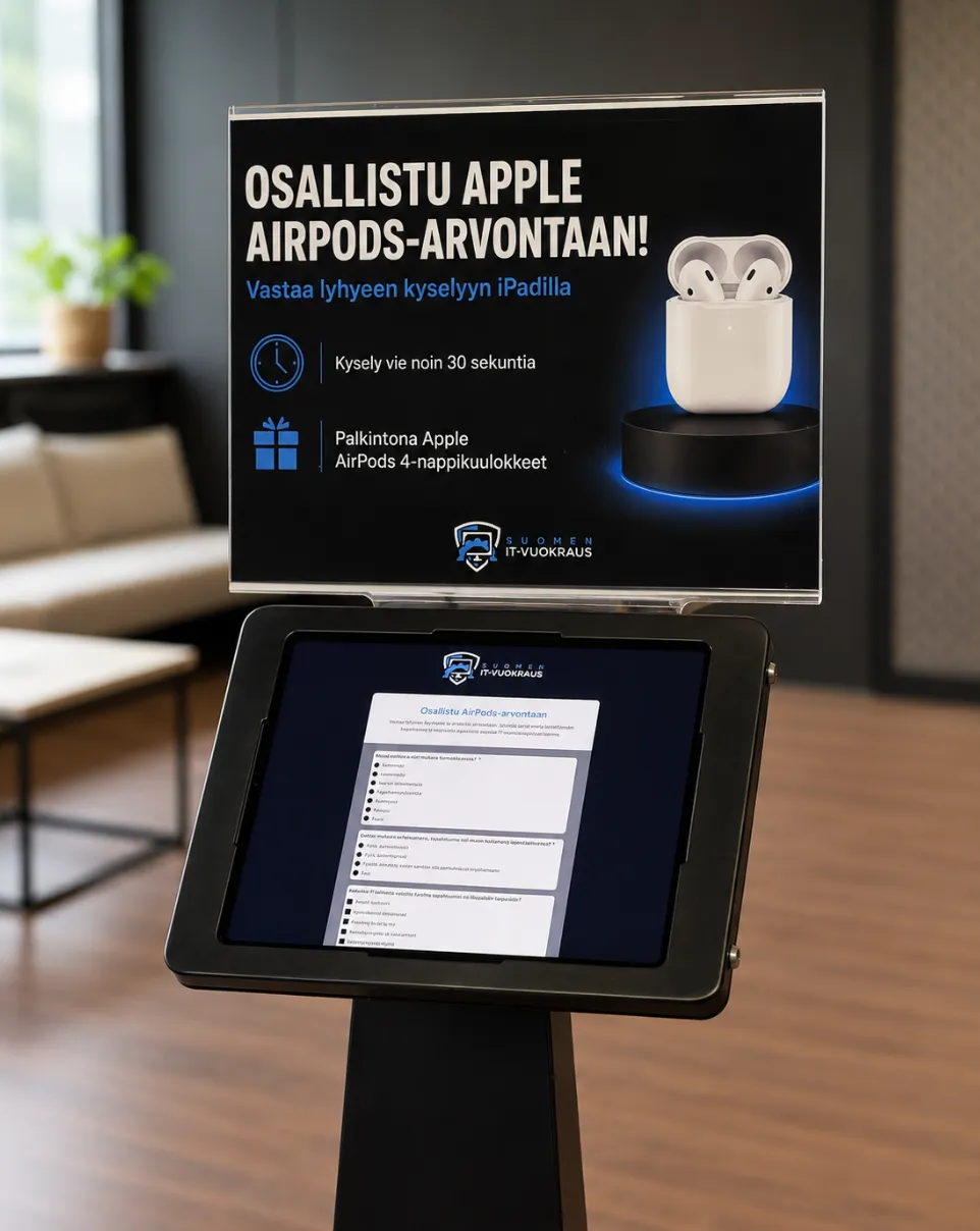 A3-mainoskotelo lattiatelineeseen