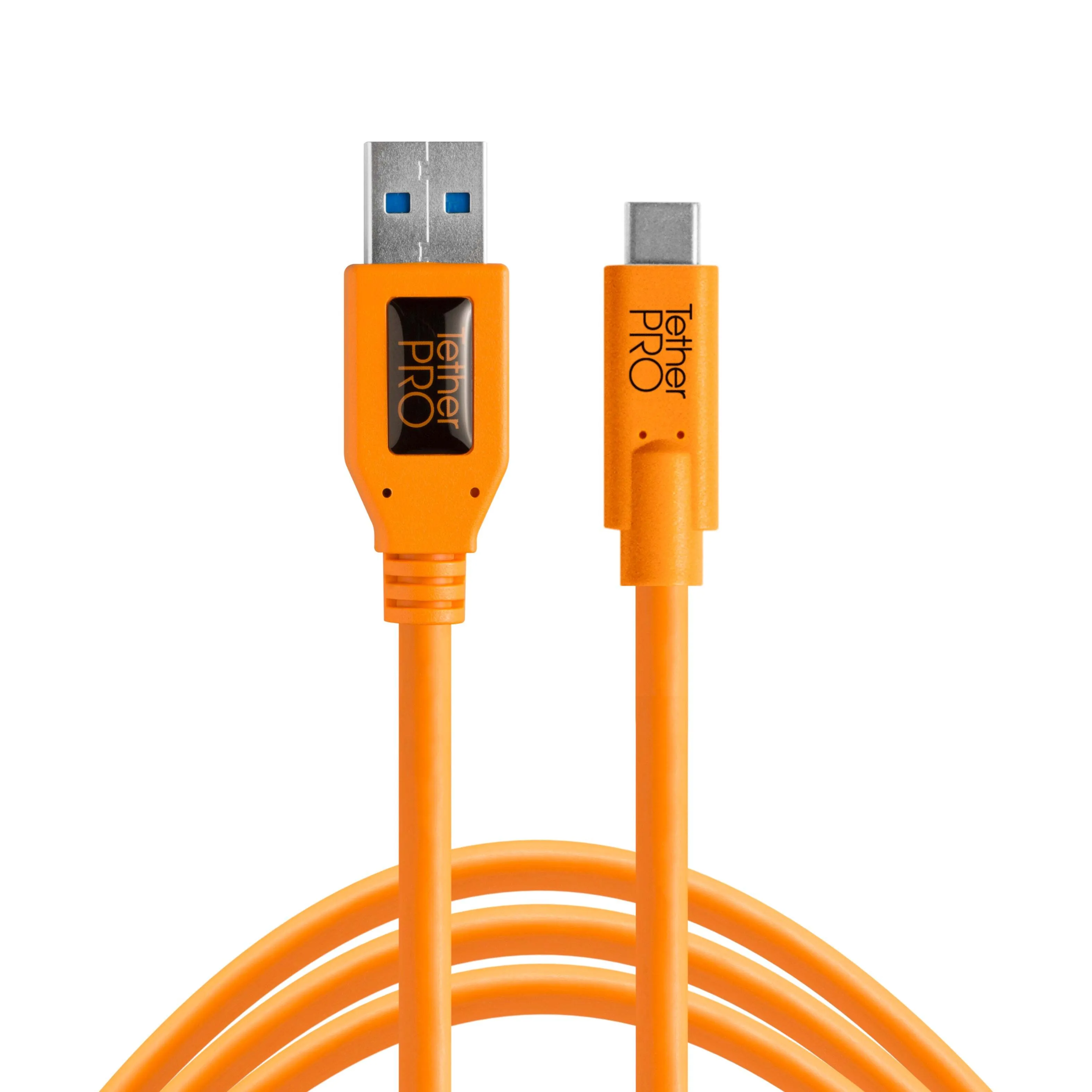 Tether Tools USB 3.0TO USB-C - 15 ft, Orange