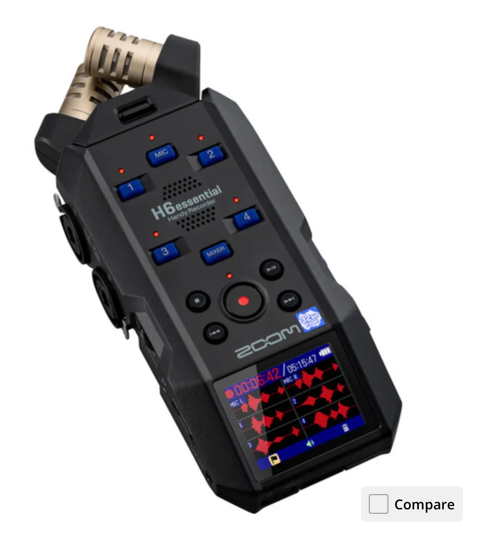 Zoom H6 Multitrack Audio Recorder
