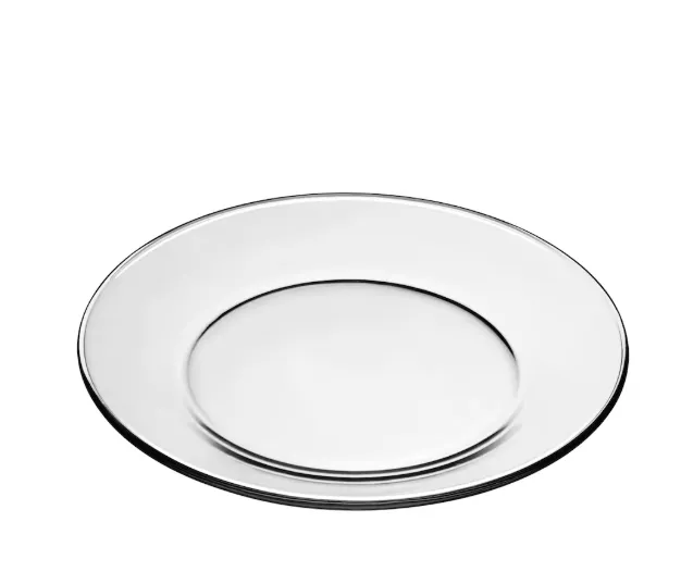 Clear Glass Dinner Plate