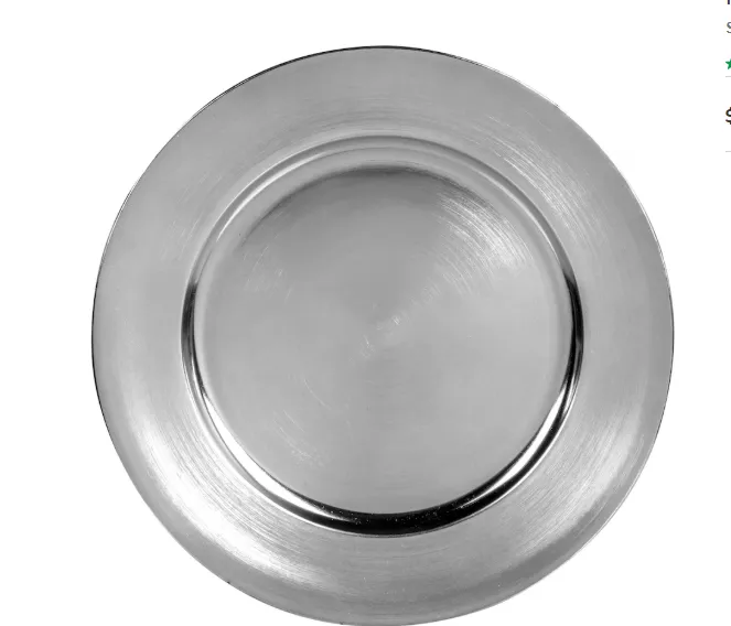 Acrylic Chargers - Silver