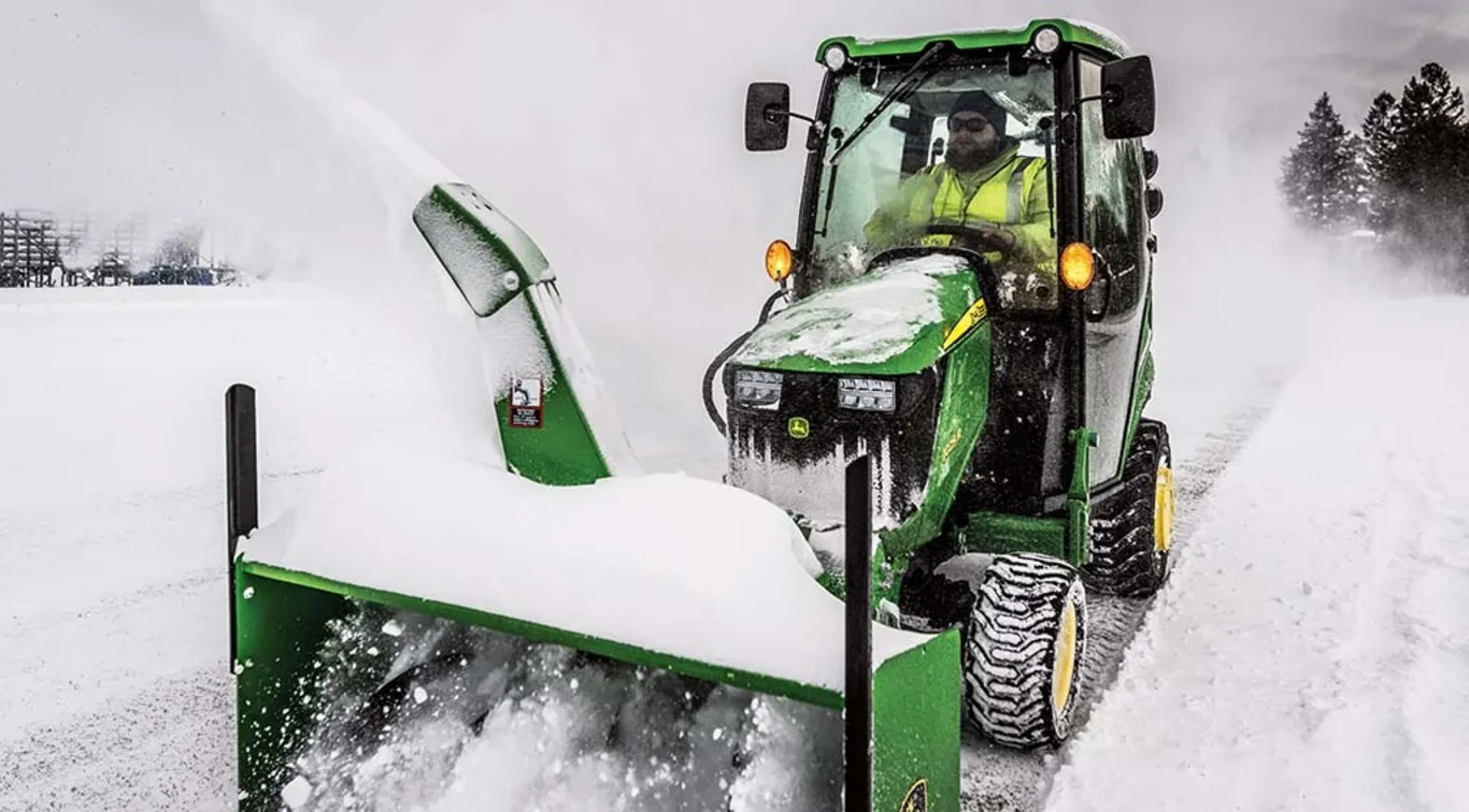 John Deere 1025R - Heated Cab Snowblower