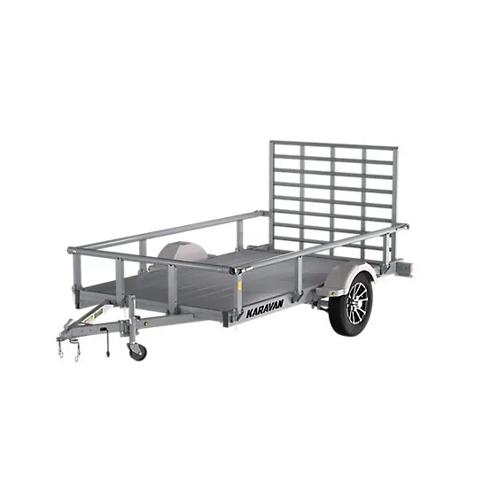 12'x10' Aluminum Trailer, 12" aluminum side walls, Aluminum floor rear gate