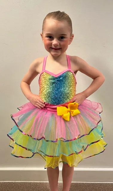 Rainbow Tutu with Bow
