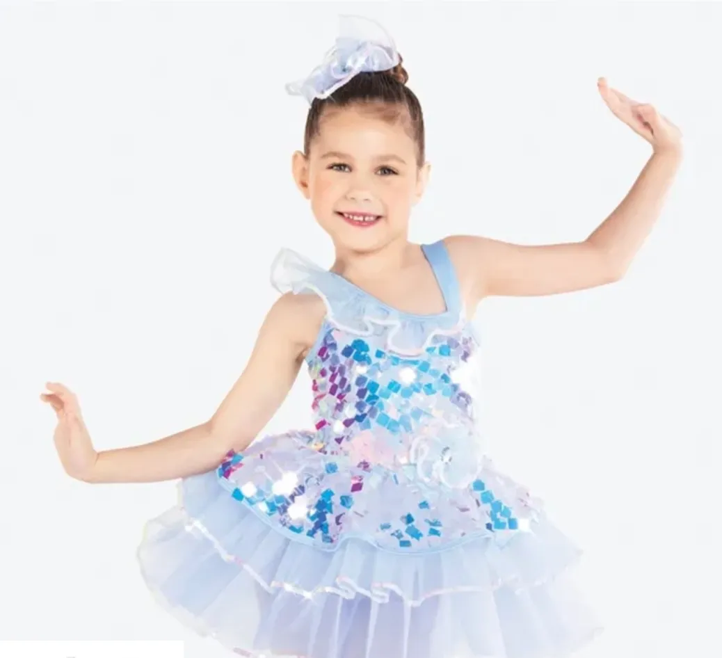 Pale Blue Sequin Tutu Dress 