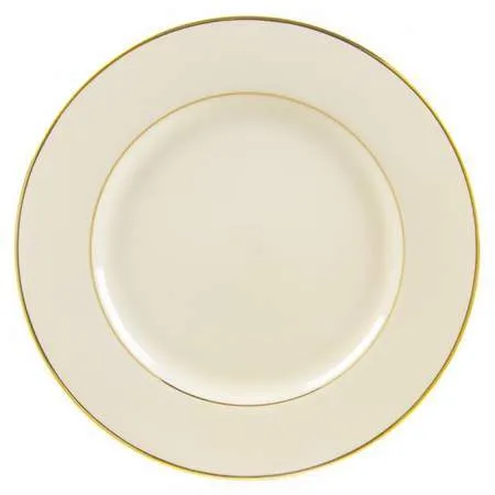 Ivory with Gold 10" Plate