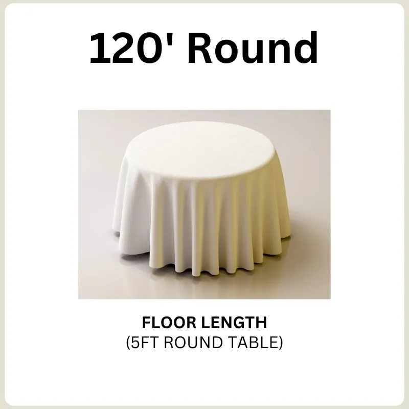 120" Round Tablecloth
