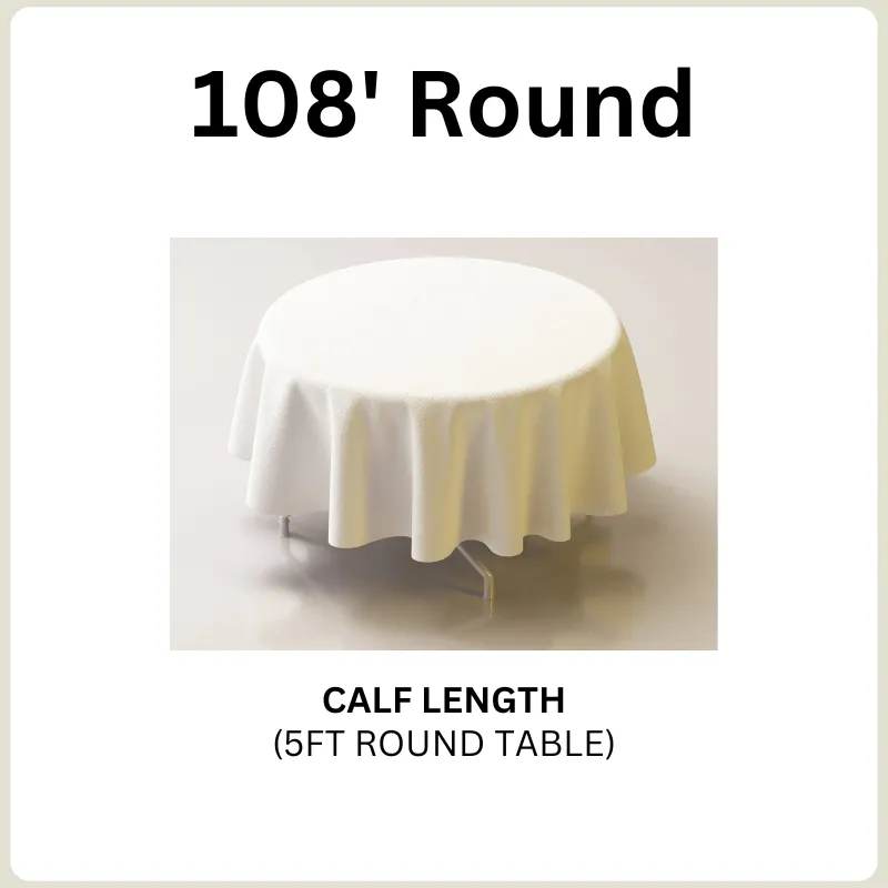 108' Round Tablecloth
