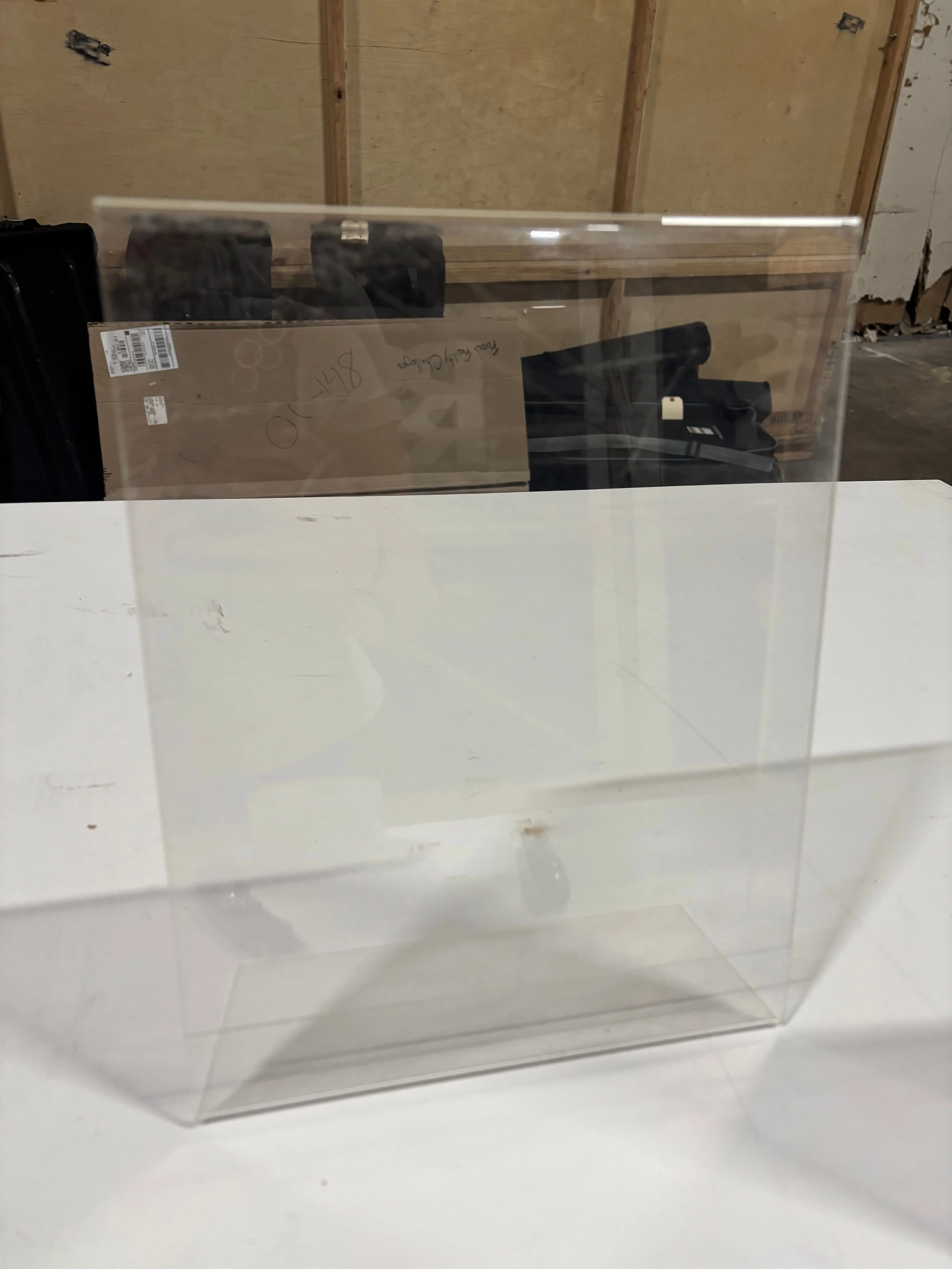 Clear brochure stand